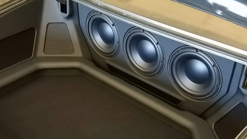 bandpass motor vehicle subwoofers